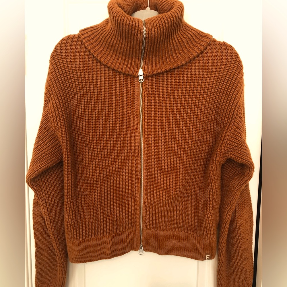 Everlane Rust-colored Chunky Cardigan - L